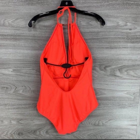 Ted Baker London Halter One Piece Swimsuit Coral Size US 8 - Picture 4 of 7